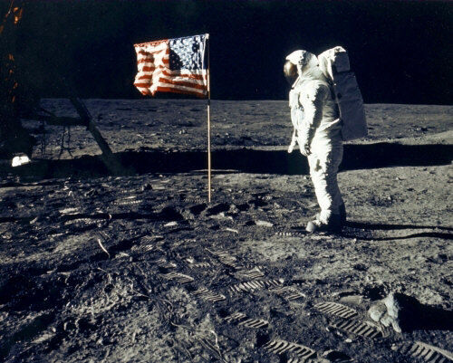 Buzz Aldrin Photo 8X10 - Moonwalk 1969 Apollo 11 #1