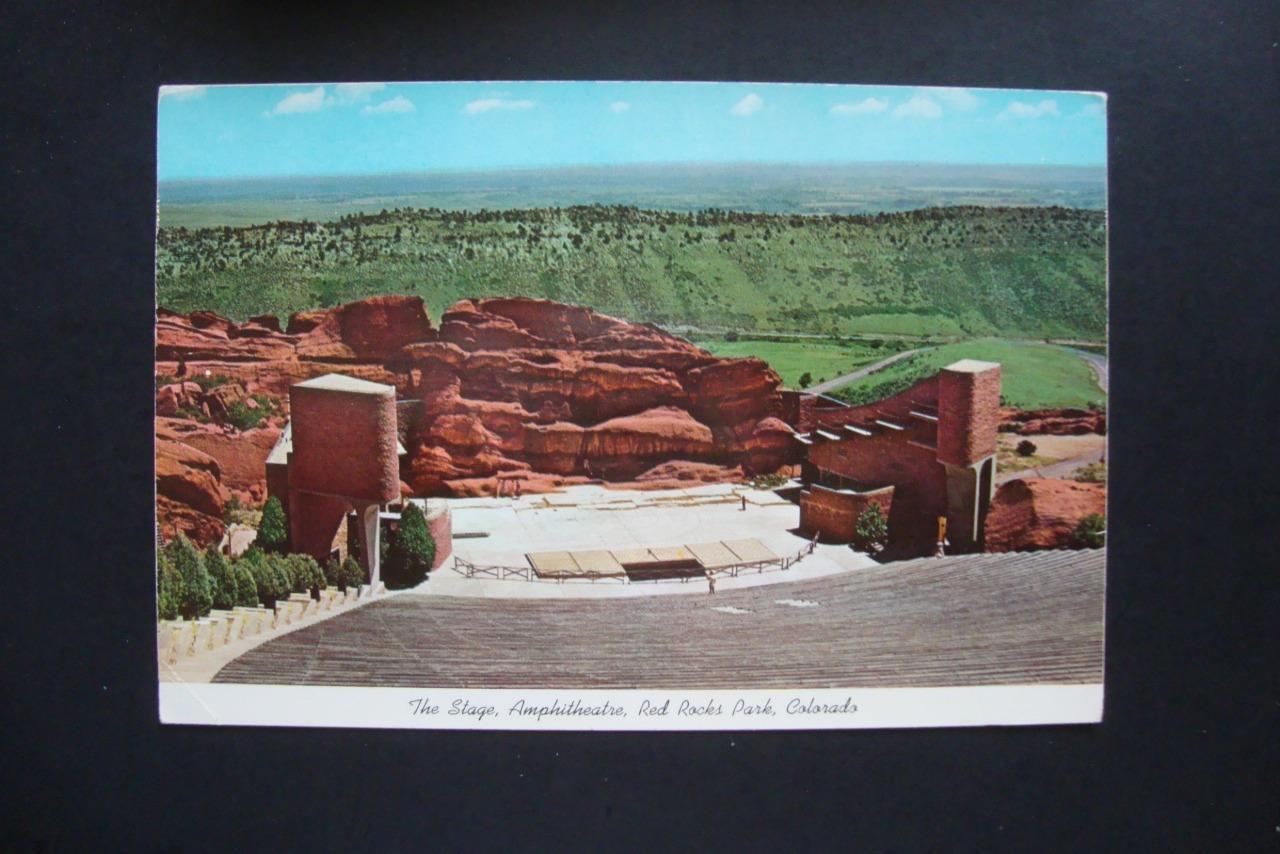 Railfans2 912) Denver, Colorado, Red Rocks Amphitheatre Stage, Hogback Mountain