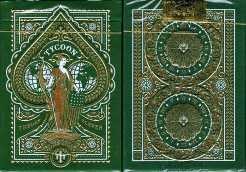 Tycoon Luxurious & Prestigious Playing Cards (Green) Elegant Professional Feel