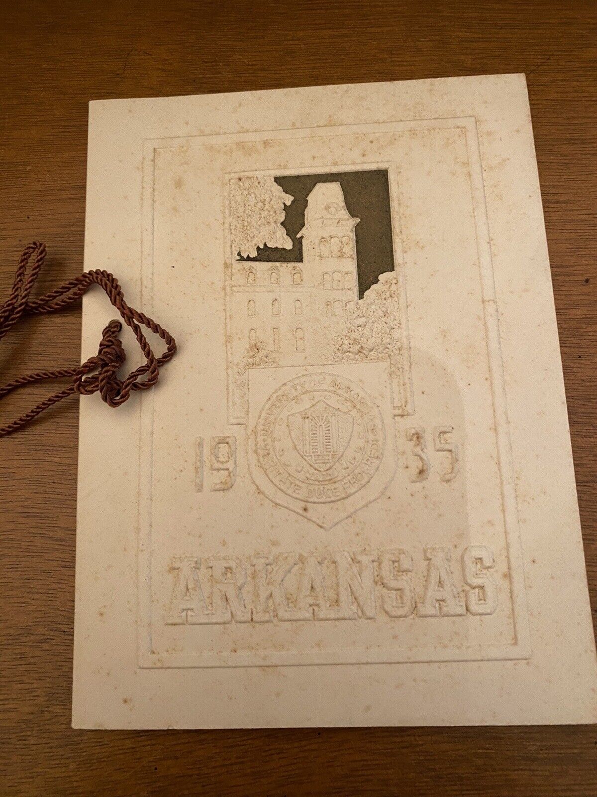 Vintage 1935 University of Arkansas  Commencement Program Excellent Condition