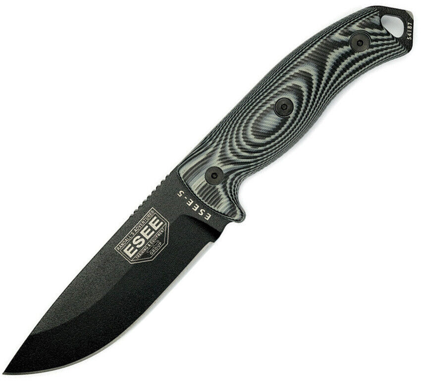 New ESEE Model 5 3D Fixed Blade Black 5PB-002