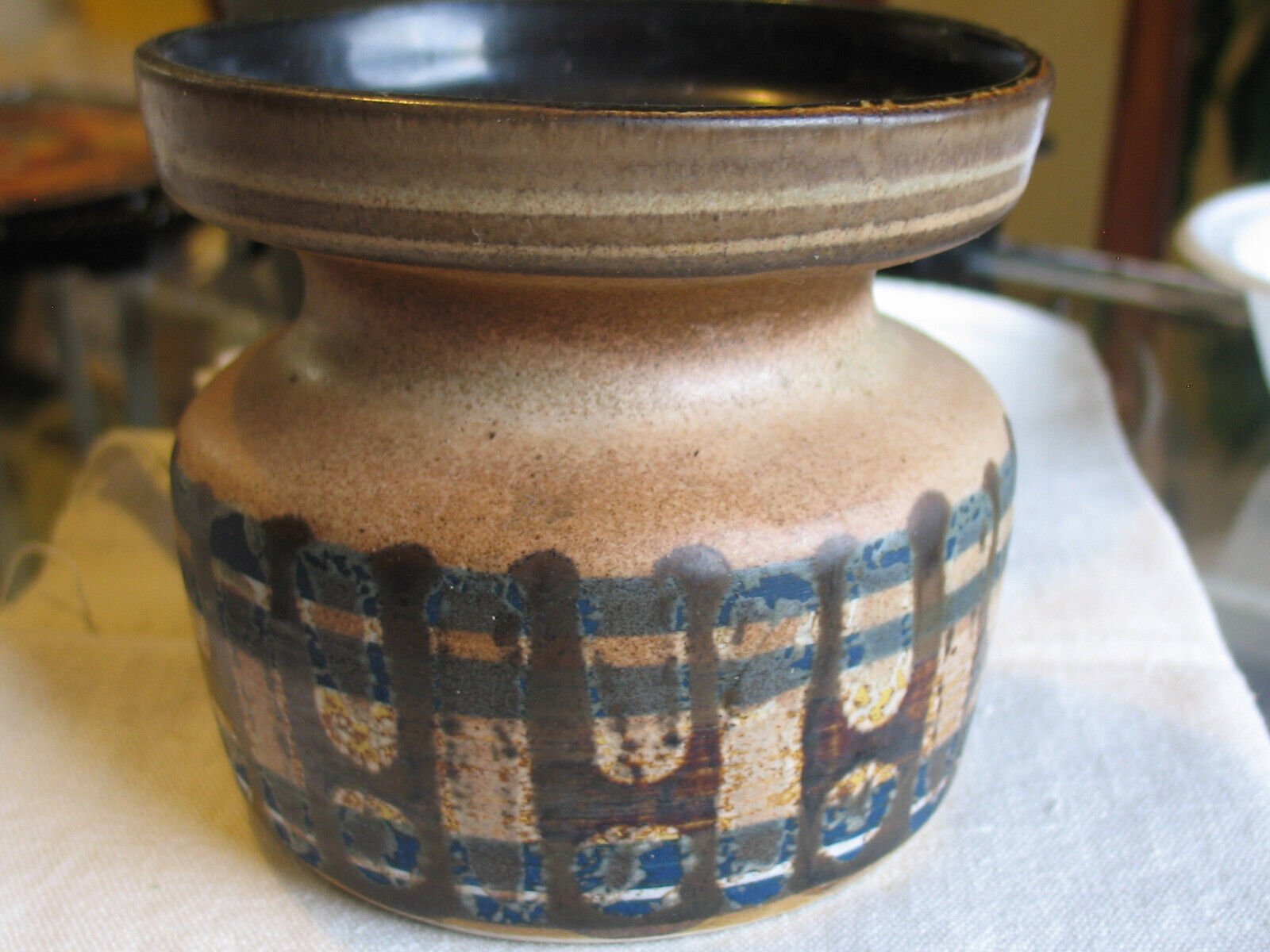 Vintage Lapid Israel Studio Pottery Vase by Batya 71 Signed