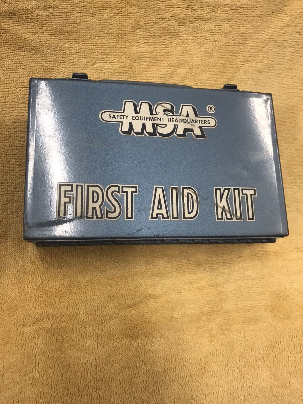 VTG MSA first aid kit unopened Metal Box