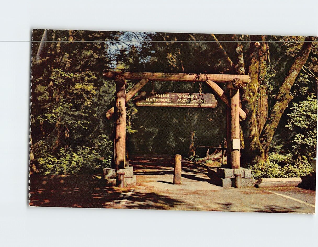 Postcard Gateway to Muir Woods National Monument Mill Valley California USA