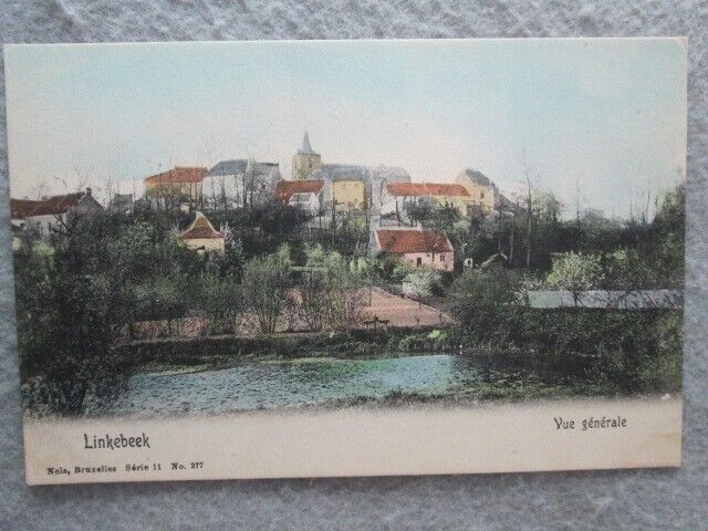 Antique General View, Linkebeek, Flanders, Belgium Undivided Back Postcard