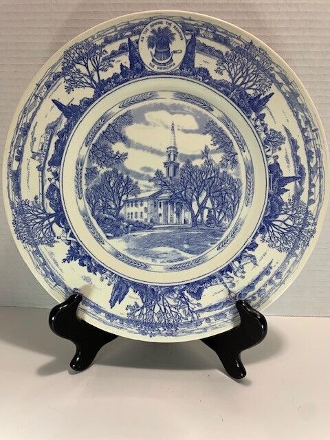 The Principia College Rare Chapel Wedgwood Commemorative Plate Made In England