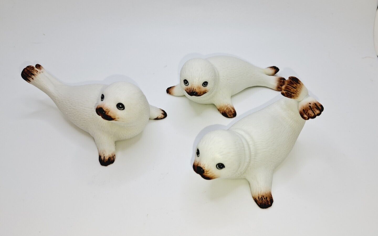 Vintage Homeco Brand Porcelain Baby Seals 
