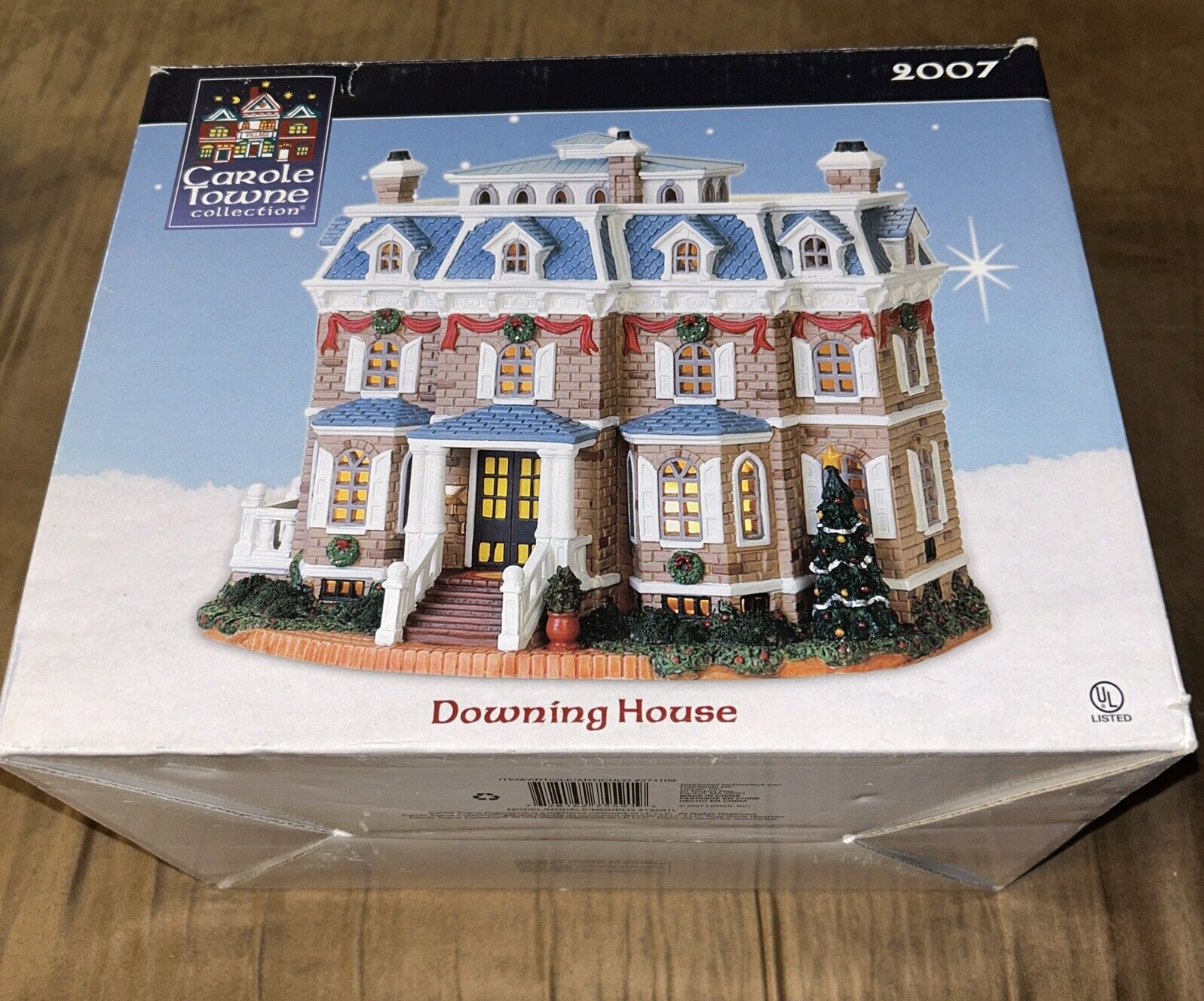 Lemax Carole Towne Collection Downing House 2007 Lighted Christmas Village