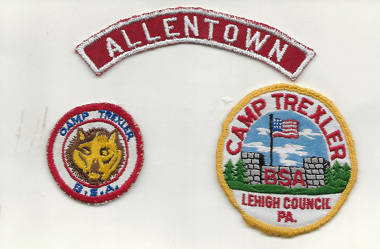 Allentown Strip & 2 Old Camp Trexler Patches