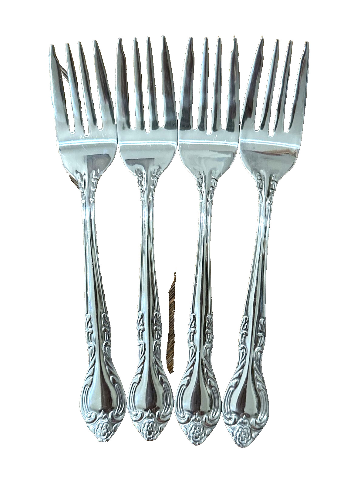 Wallace Silver SOPHIE Stainless Salad Forks 18/10 6 5/8\