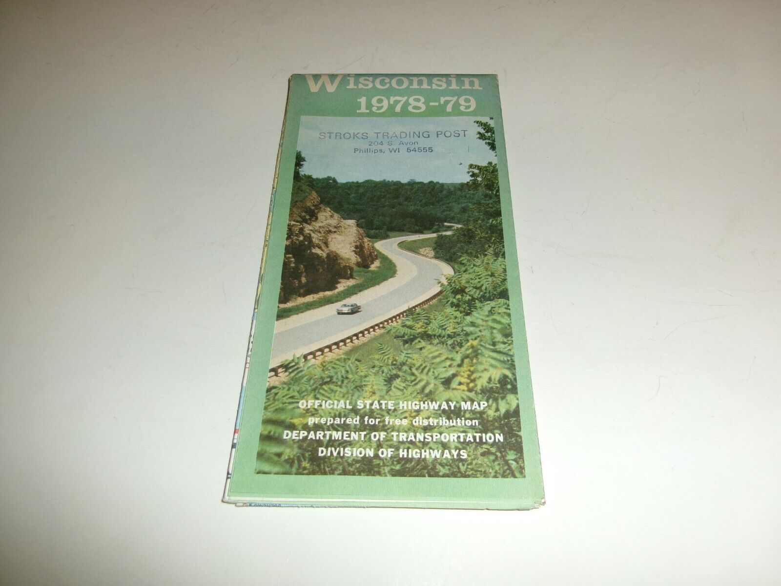 1978 1979 Wisconsin Official State Highway Map Governor Schreiber