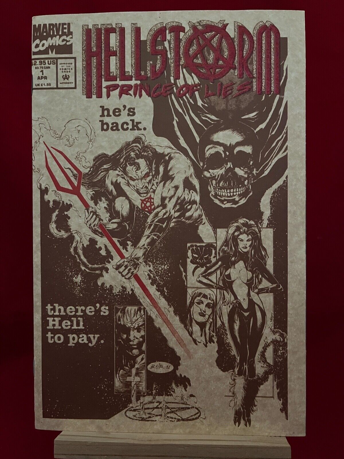 HELLSTORM PRINCE OF LIES #1 (1993) Satan, Gabriel Rosetti Seripha Thames.MINT/NM