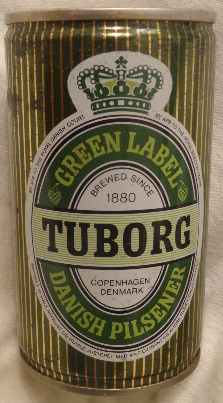 Tuborg Green Label Beer Can  Denmark - Steel 0.33 l ml - 11.5 Oz