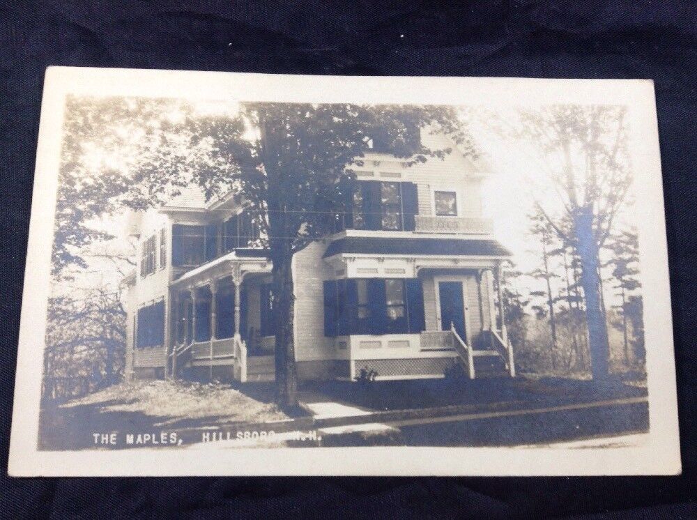 The Maples Hillsboro New Hampshire Vintage B&W Photo Postcard Unposted 