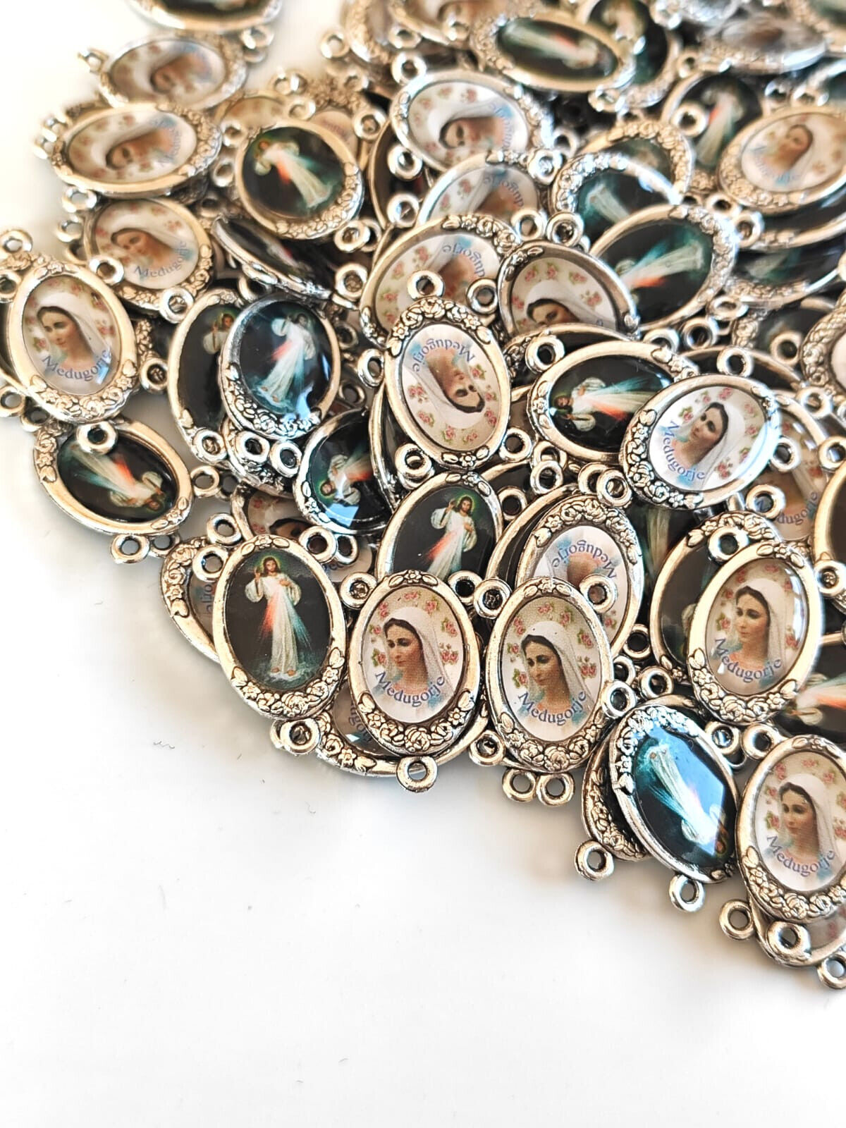 Wholesale Center for Rosary Virgin Mary Medal Rosary Parts, Rosary Centrepiece