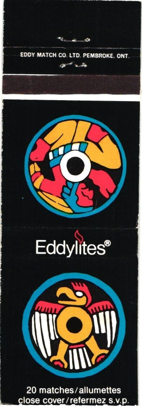 Eddylites Matches Vintage Matchbook Cover