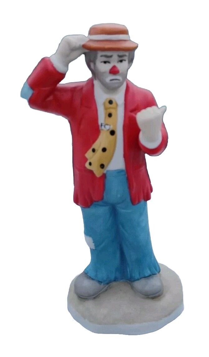 VINTAGE EMMITT KELLY JR. RARE Collectable Hobo Clown 1984 Exclusively Flambro 