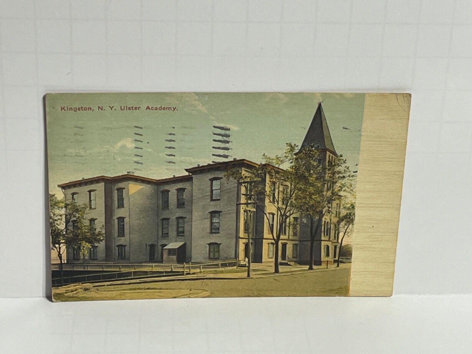 Postcard Kingston New York NY Ulster Academy c1912 A68