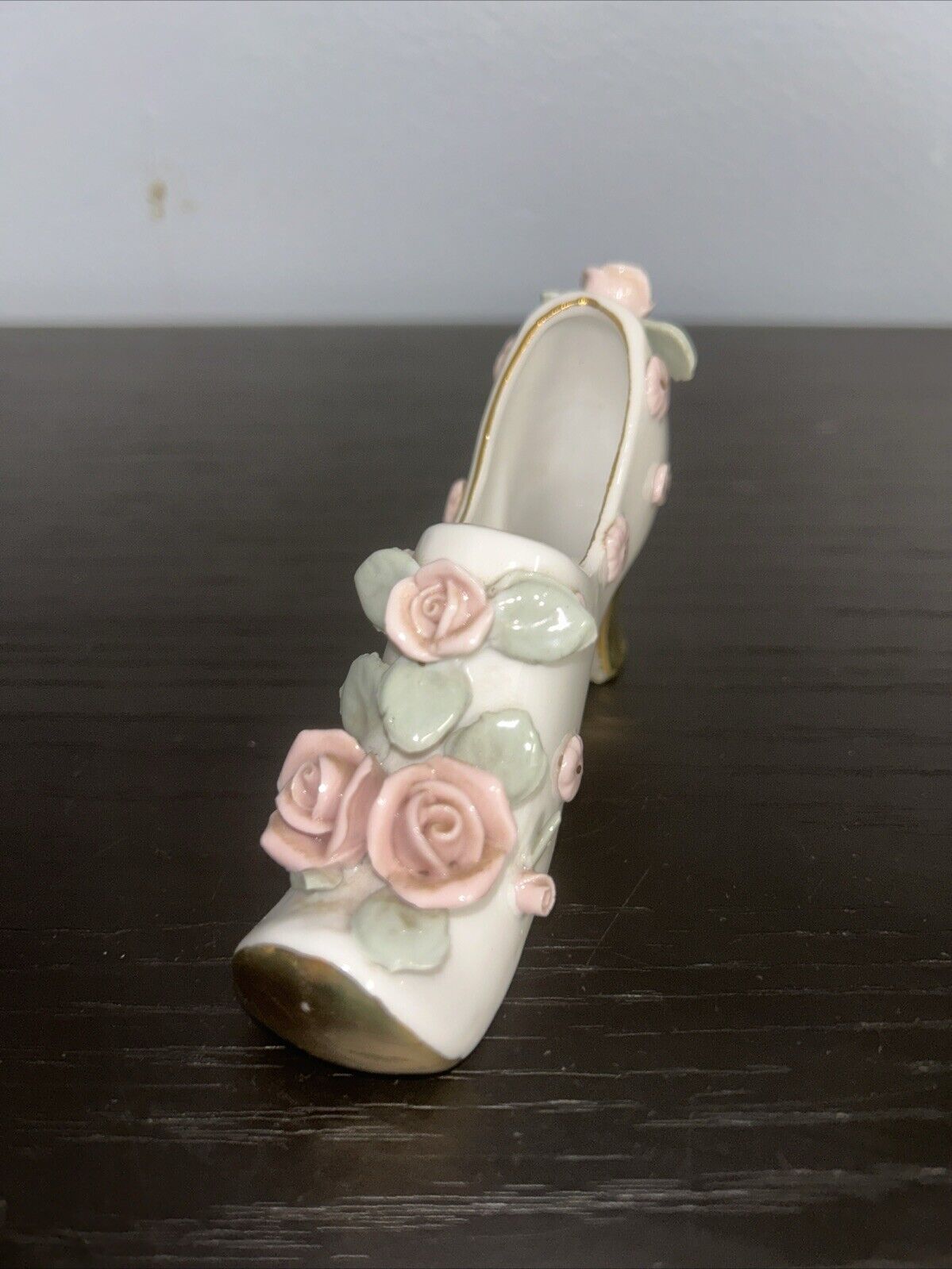 Rare & Beautiful Nippon Porcelain Shoe by Yoko Boeki Company. C. 1920.