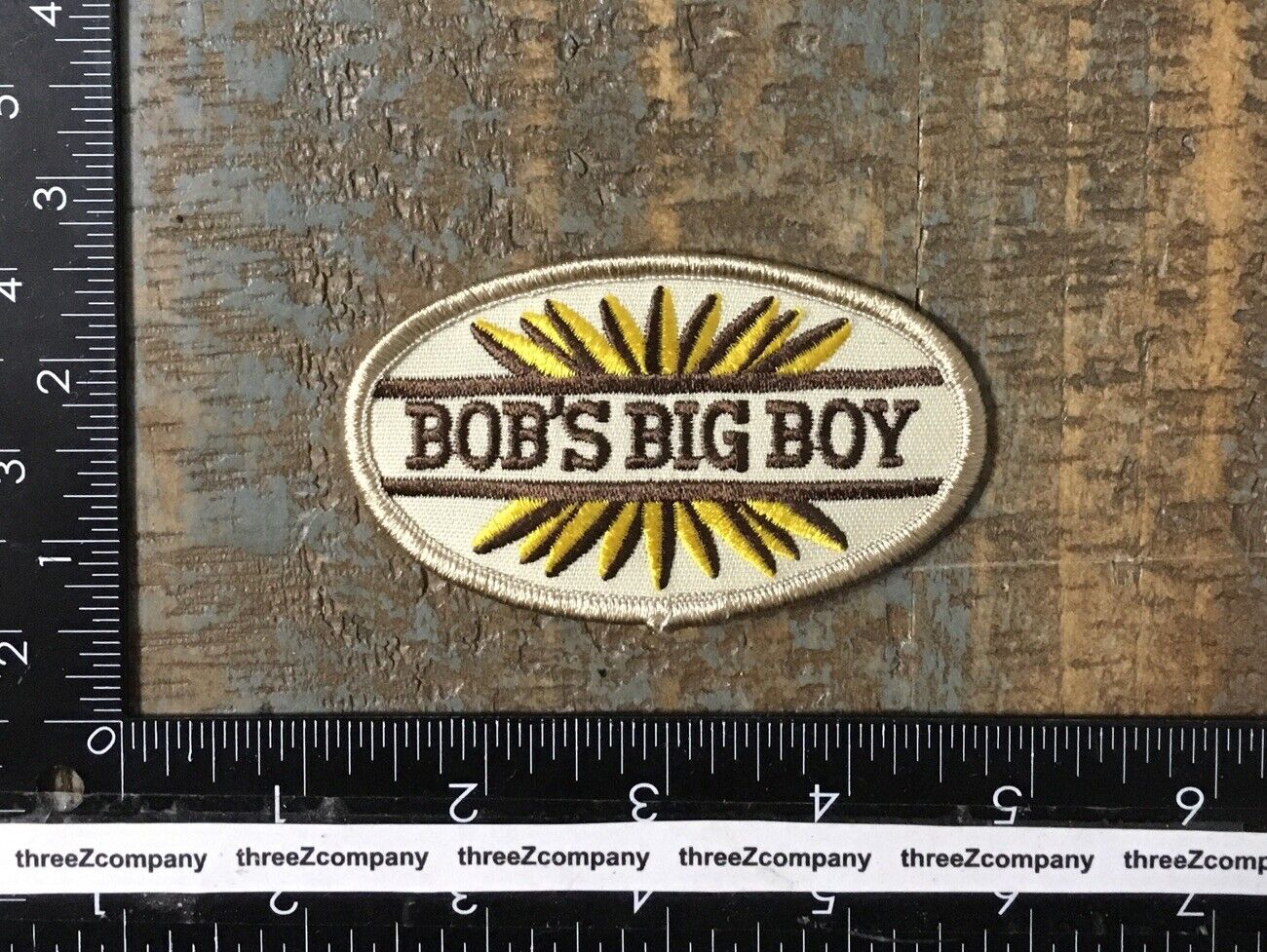 Vintage BOB'S BIG BOY Hamburgers Restaurant Company Logo Iron-On Patch Twill