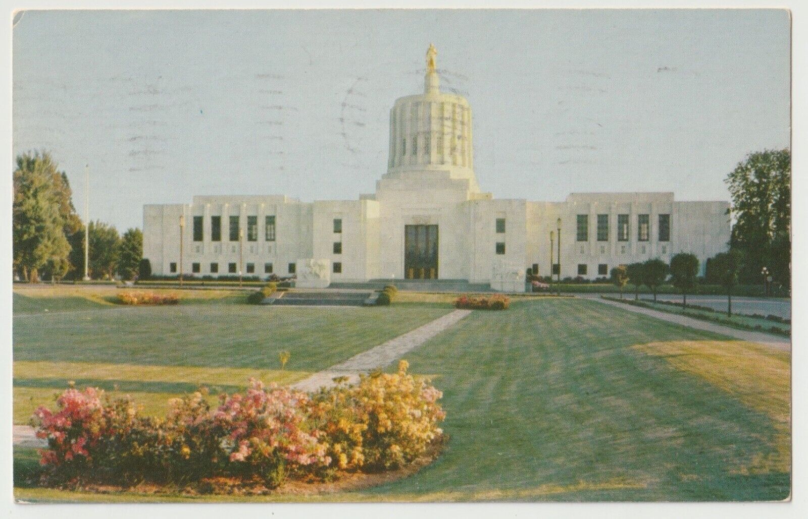 State Capitol Salem Oregon Postcard Posted 1959