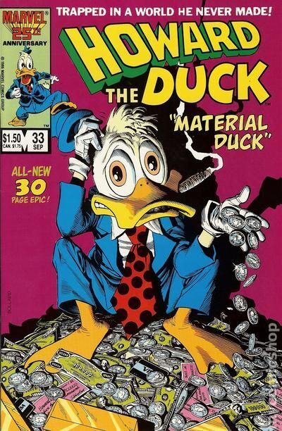 Howard the Duck #33 VG 1986 Stock Image Low Grade