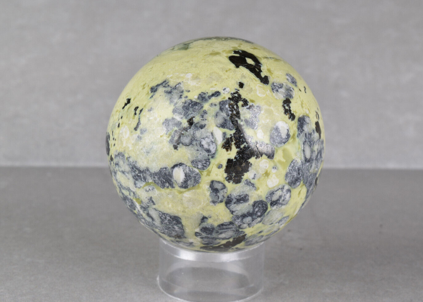 Serpentine with Pyrite Sphere from Peru 5.1 cm   # 20131