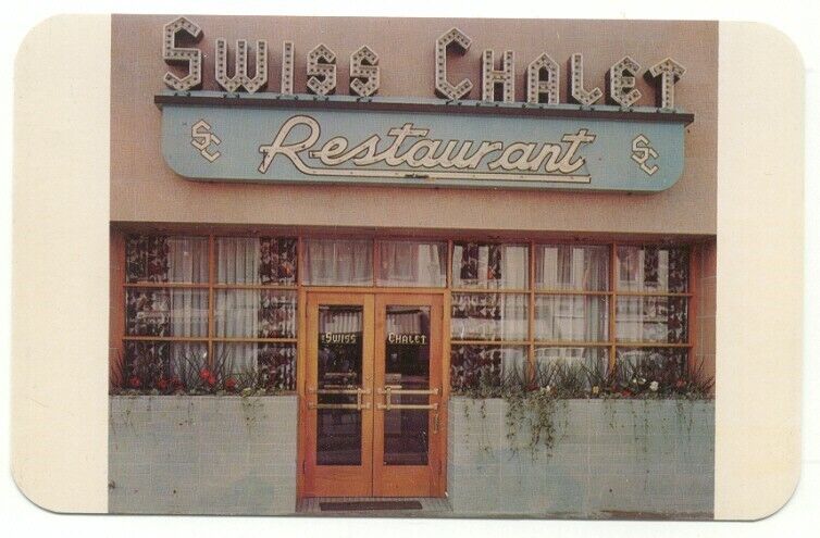 Colorado Springs CO The Swiss Chalet Restaurant Vintage Postcard