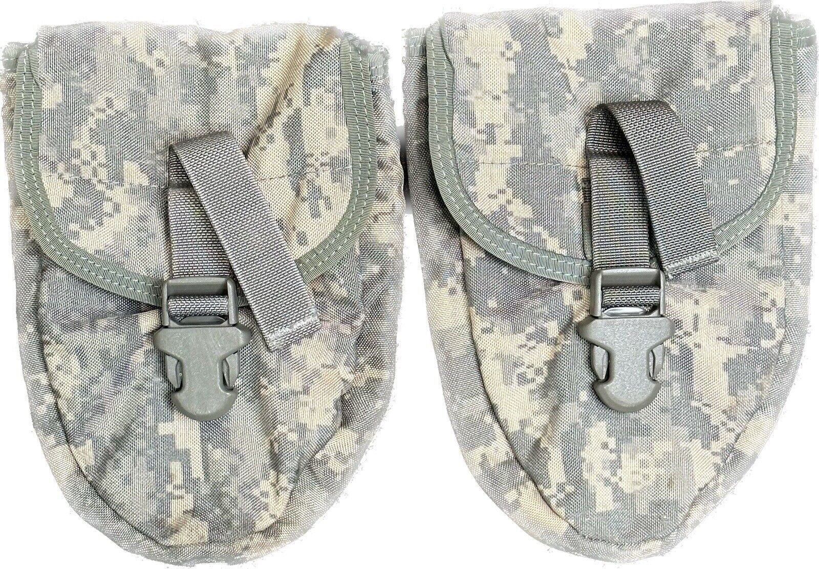 2 Pack US Army Surplus MOLLE E-Tool/General Purpose Tool Pouches ACU Camo