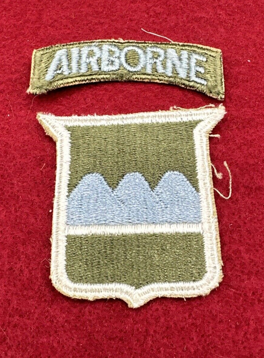 WWII/2 era US Army 80th Airborne Division patch with unattached tab.