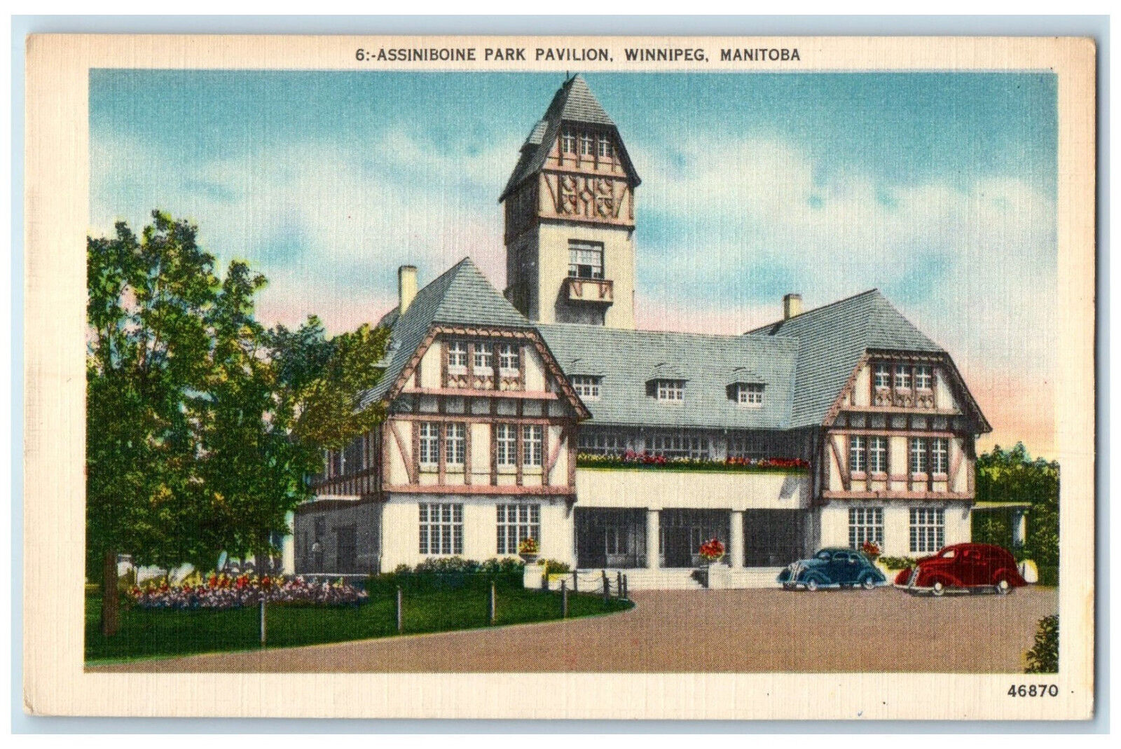c1930's Assiniboine Park Pavilion Winnipeg Manitoba Canada Unposted Postcard