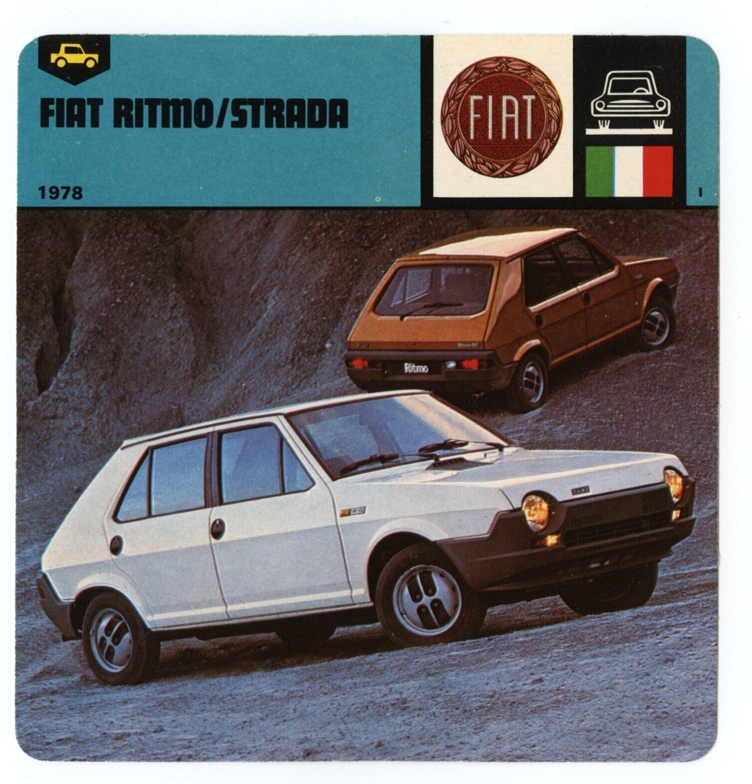 Fiat Ritmo Strada - GT / Production Car Edito Service SA Auto Rally Card
