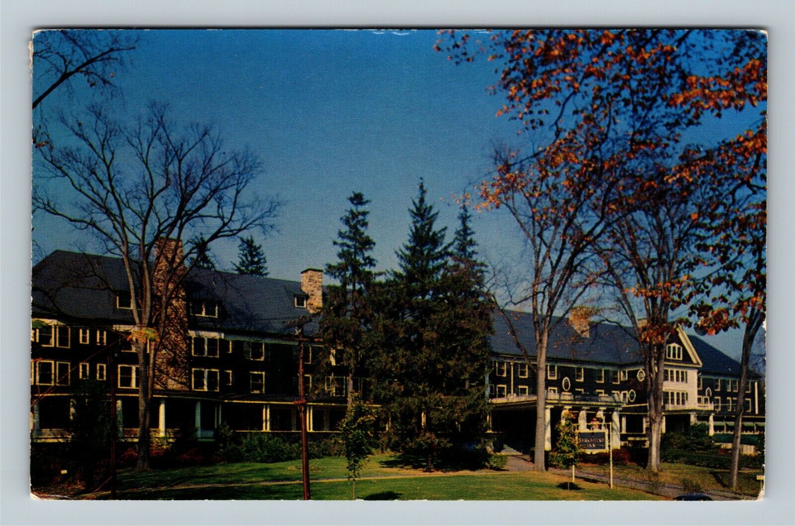Great Barrington MA, Berkshire Inn, Massachusetts c1956 Vintage Postcard