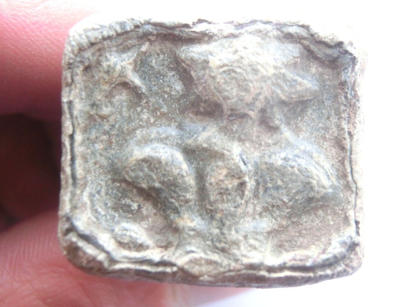💥 PERFECT ancient Greek lead seal stamp *MEDUSA CORGONA*  - 300 BC