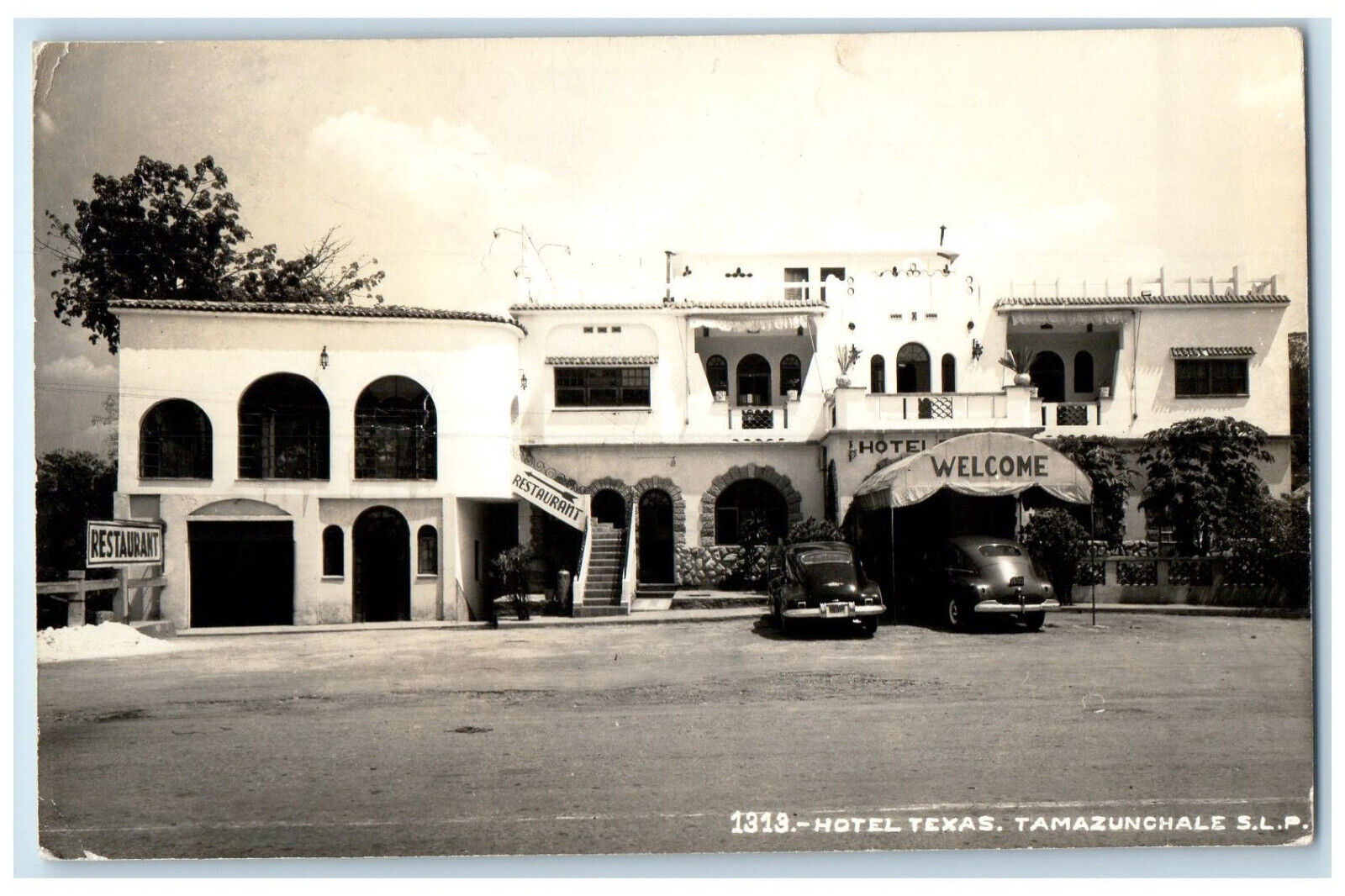 c1950\'s Hotel Texas Tamazunchale San Luis Potosí Mexico RPPC Photo Postcard