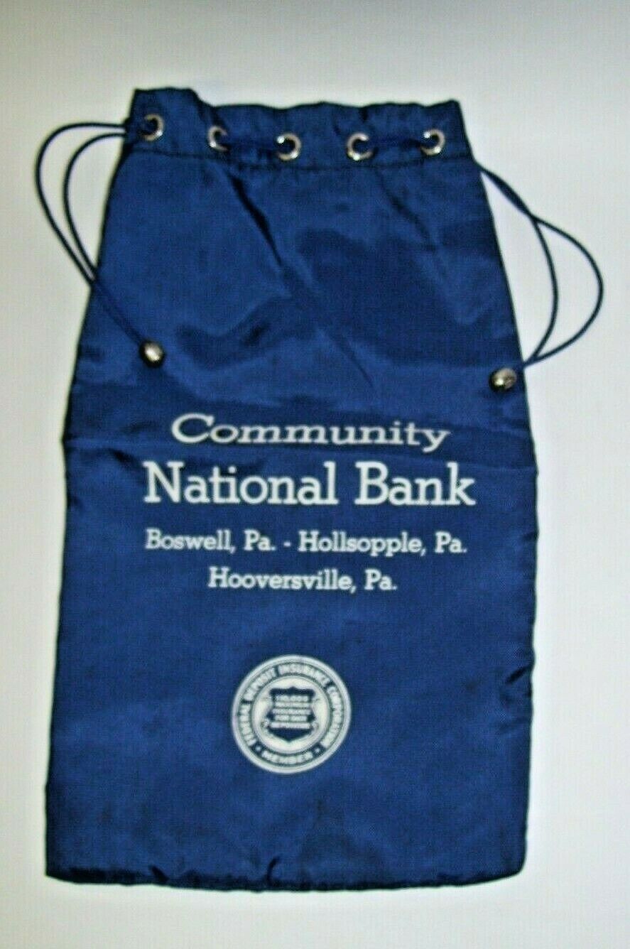 Community National Bank Deposit Bag Bowell Hollsopple Hooversville PA