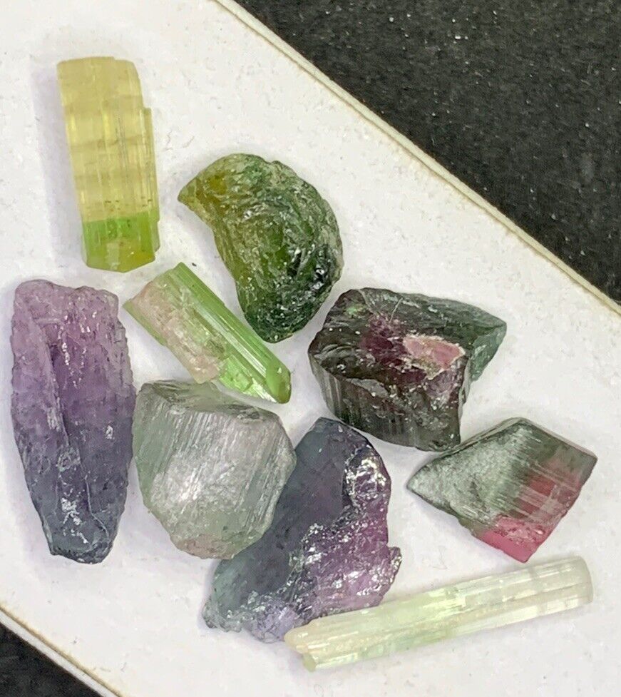 21 Carat Natural Tourmaline Bio Crystal & Rough Facet Quality from Afghanistan