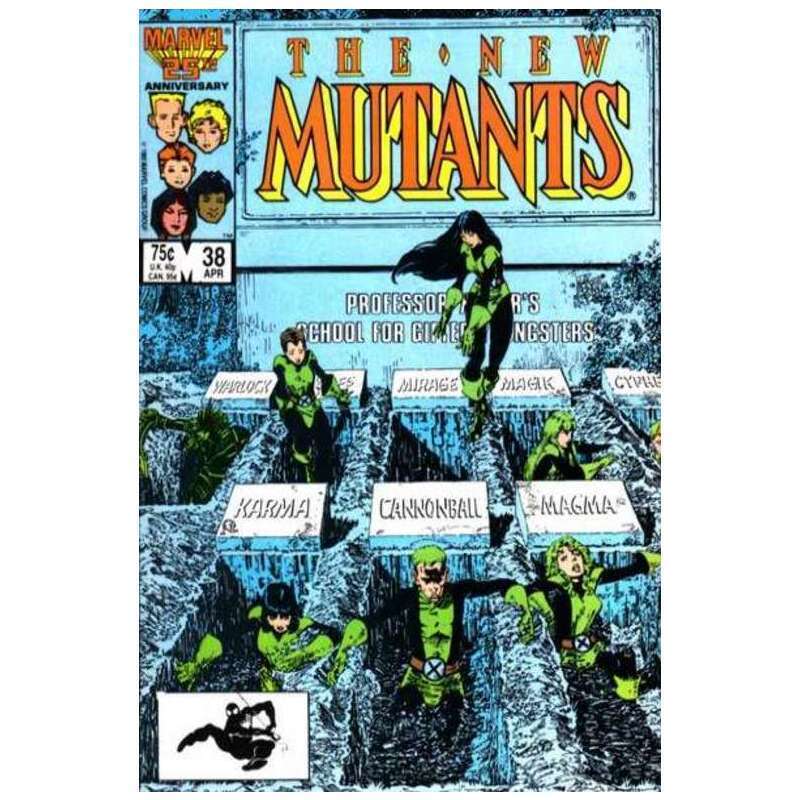 New Mutants #38 1983 series Marvel comics VF+ Full description below [z{