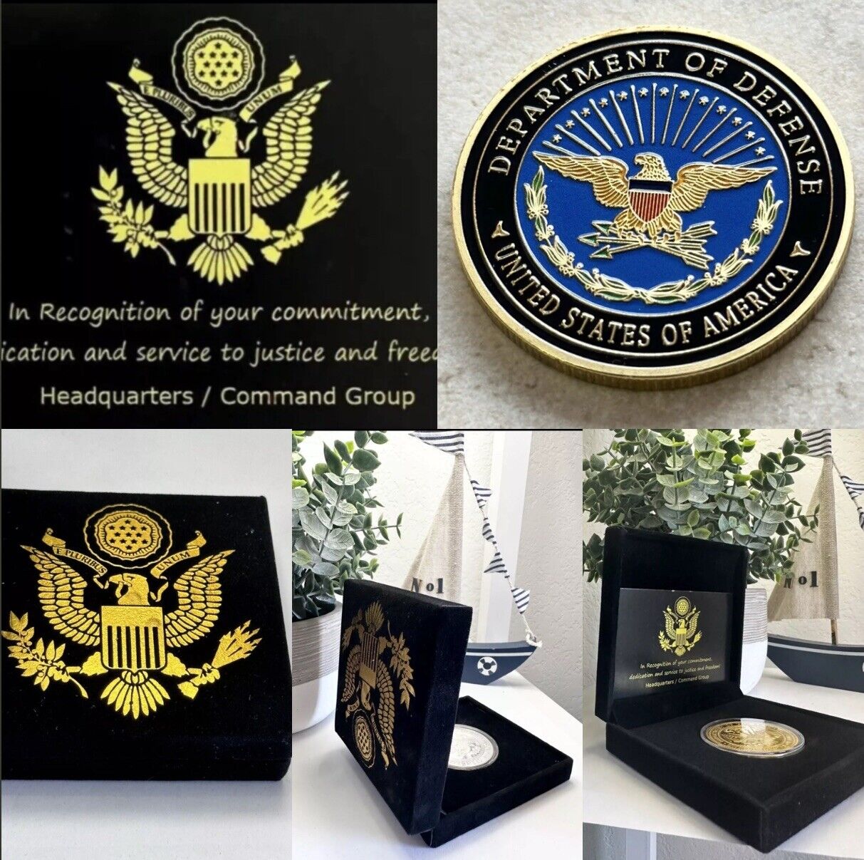 United States DOD-Pentagon Challenge Coin USAF-USMC-USN-US ARMY
