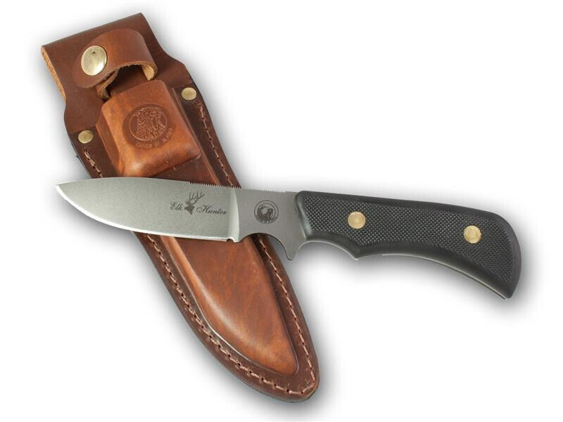 Knives of Alaska Knife Hunting Elk Hunter Trekker Fixed Sheath Black New 00161FG