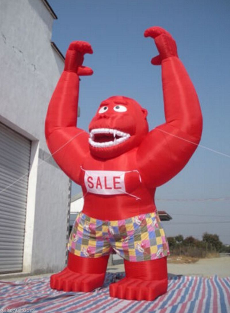 20ft Inflatable Red Gorilla Advertising Promotion with Blower