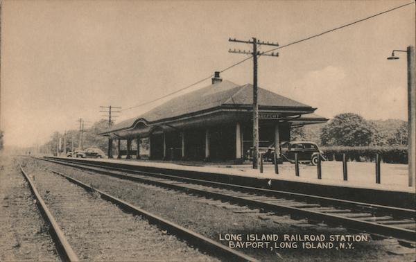 Bayport,NY Long Island Railroad Station Suffolk County New York Tomlin Art Co.