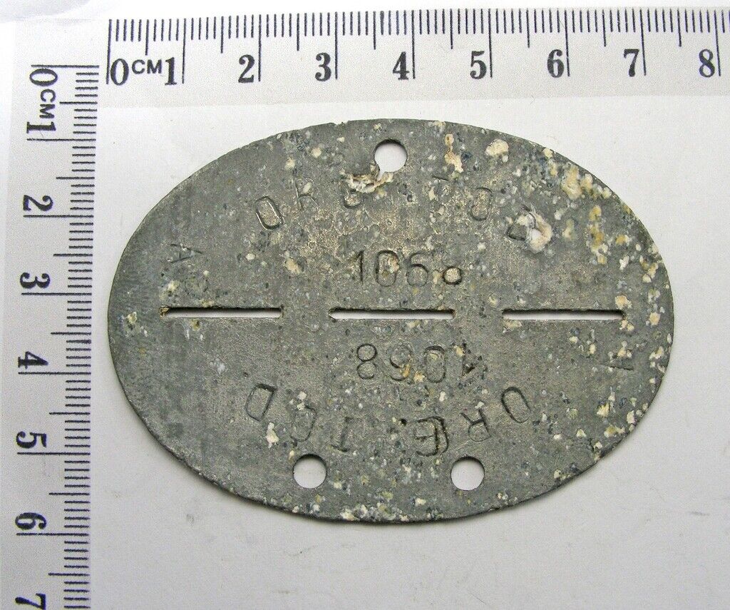 GERMANY 1939-45 Organisation Todt ID tag. Scarce.