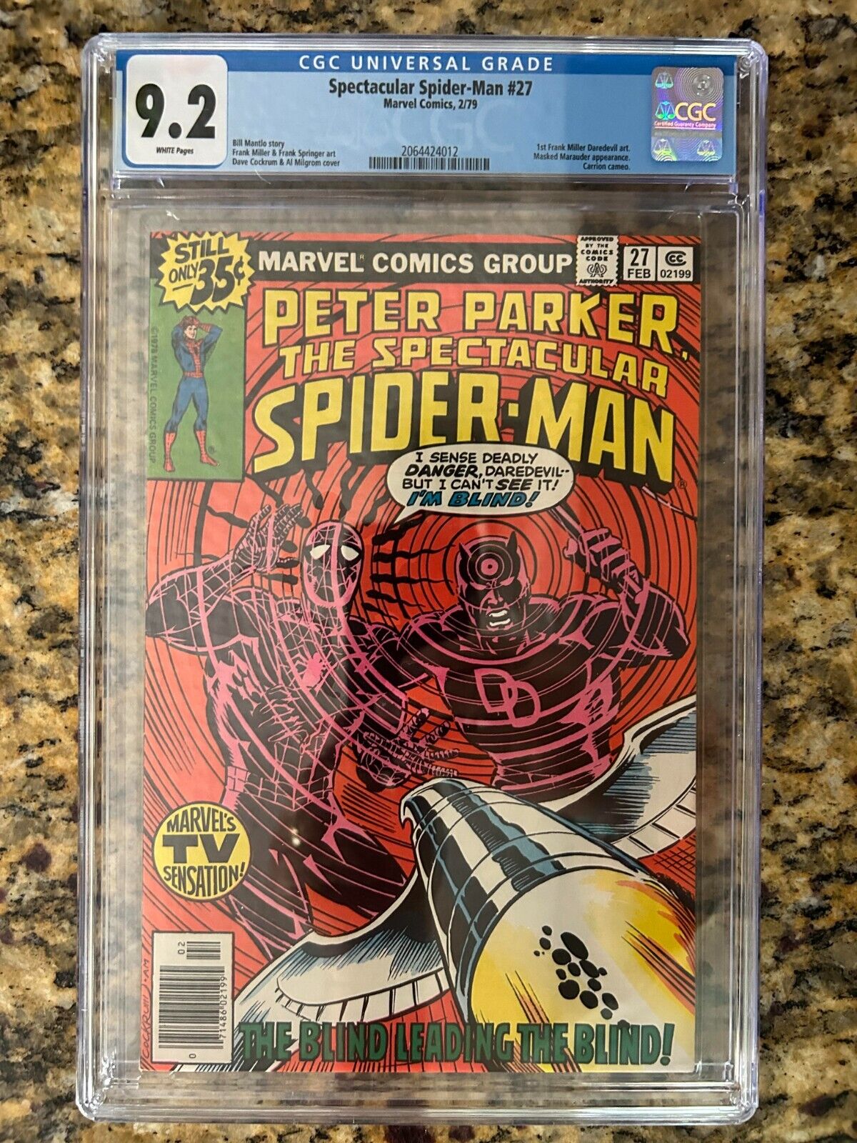 Spectacular Spider-Man #27 CGC 9.2 White Pages ~ Frank Miller 1st Daredevil 1979