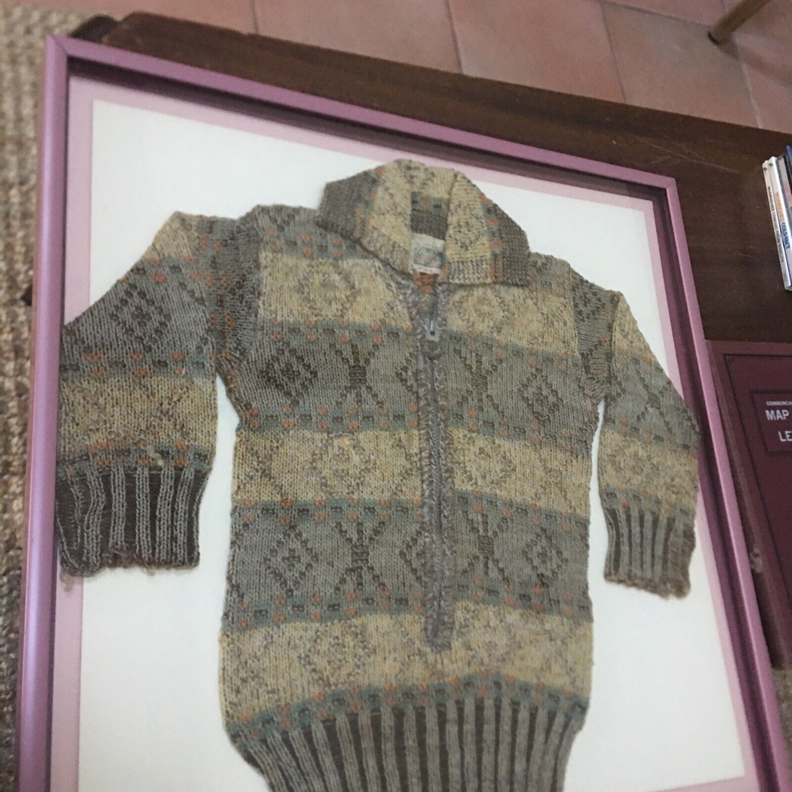 Vintage 1919 ASCHER'S Knit Goods Child’s Sweater In Frame Beautiful