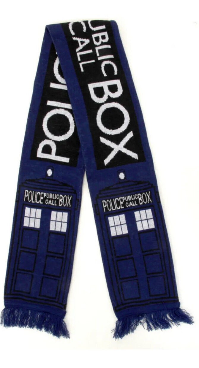 BBC Licensed BBC Doctor Who TARDIS Knit Scarf 