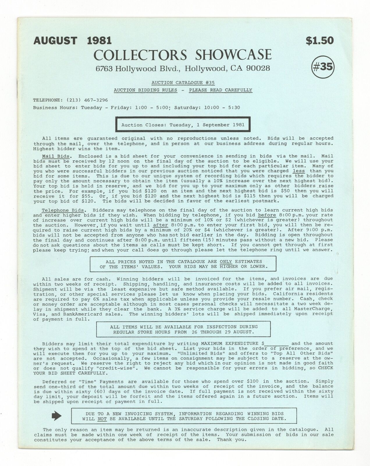 Collectors Showcase #35 VF- 7.5 1981