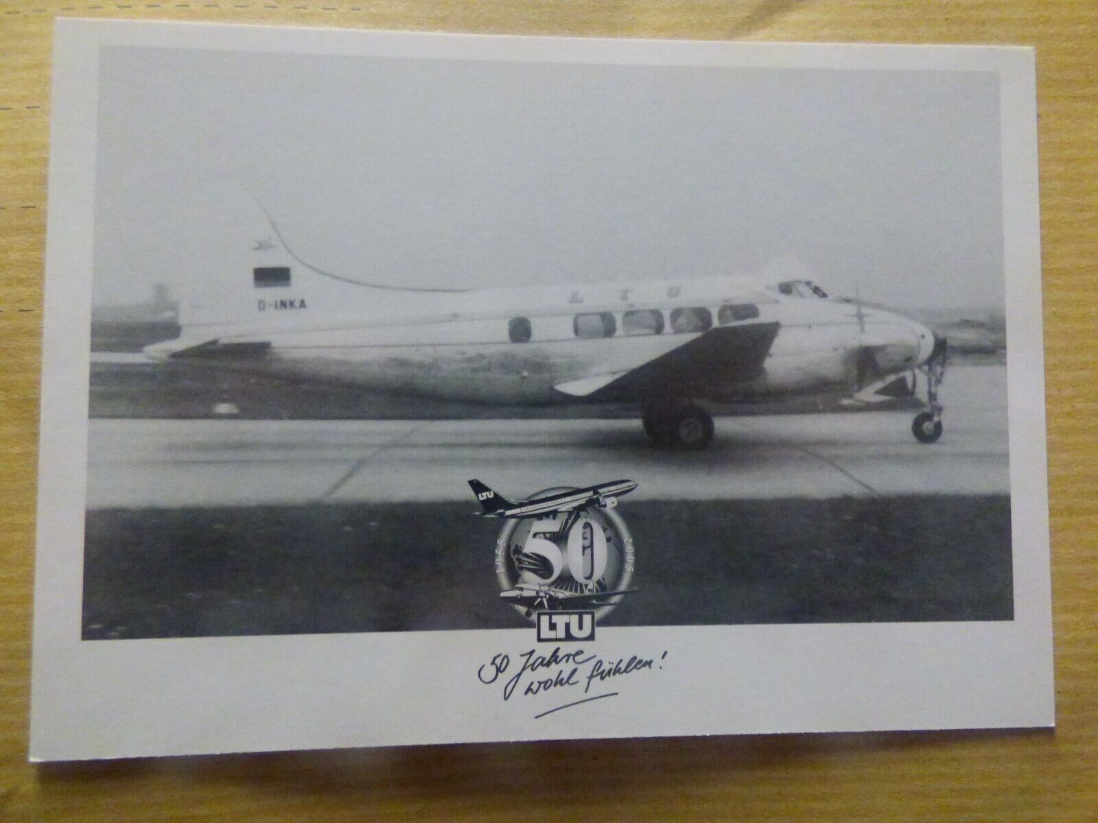 LTU DE HAVILLAND DH-104 DOVE AIRLINE ISSUE / COMPANY CARDS