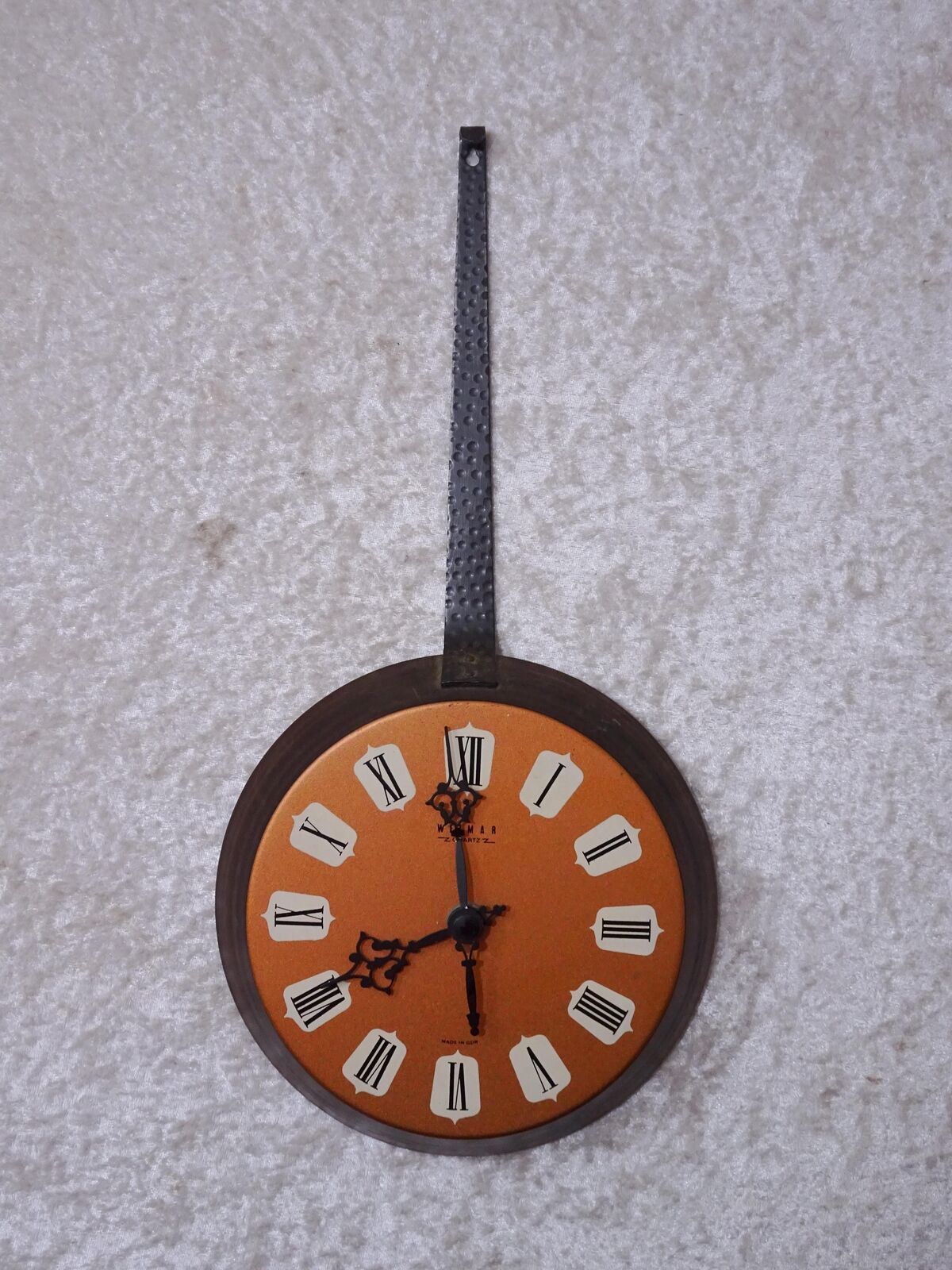 Q3X9bA - Weimar Electric Pfannenform GDR Design Wall Clock - Vintage around