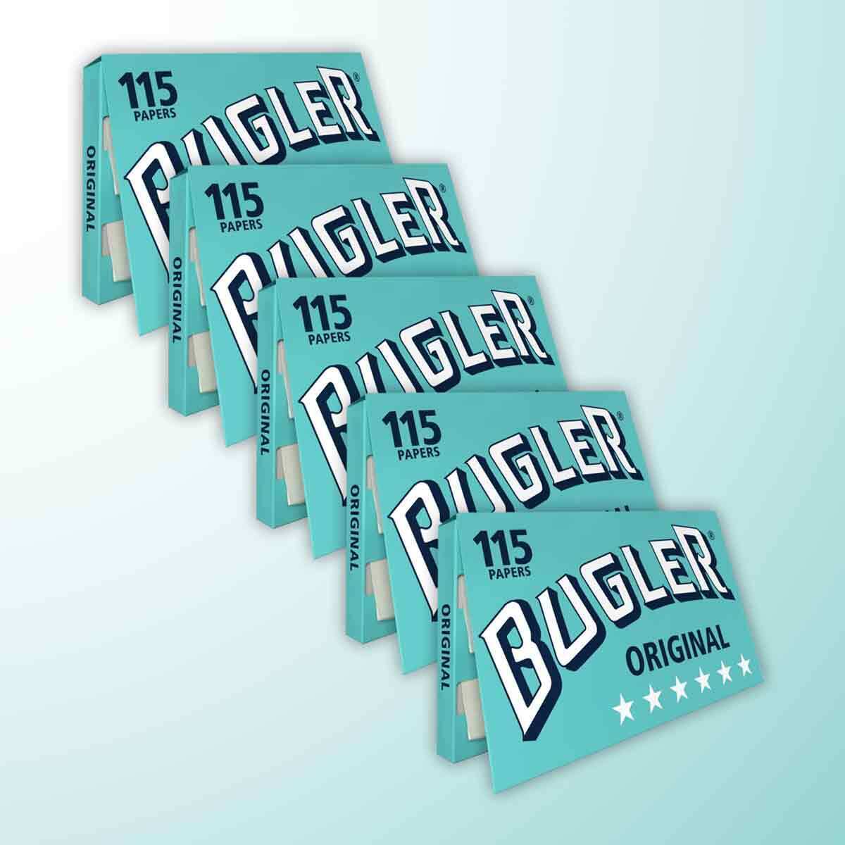 Bugler Cigarette Rolling Papers Original Single Wide 70mm (575 Leaves) 5 Packs
